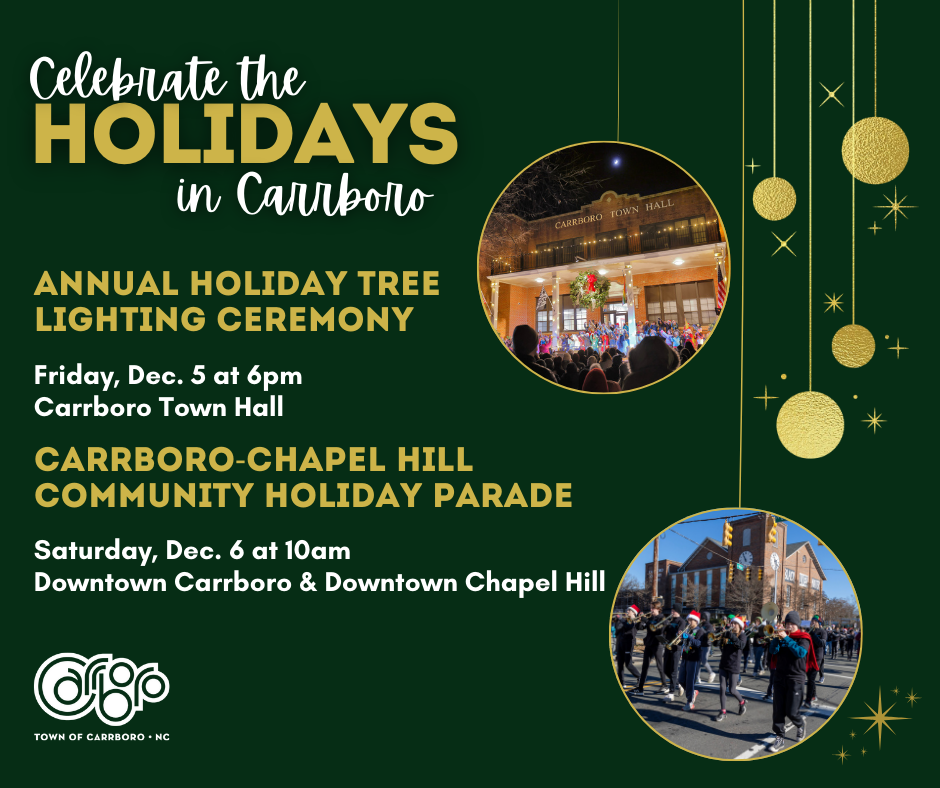 information about holiday events in Carrboro
