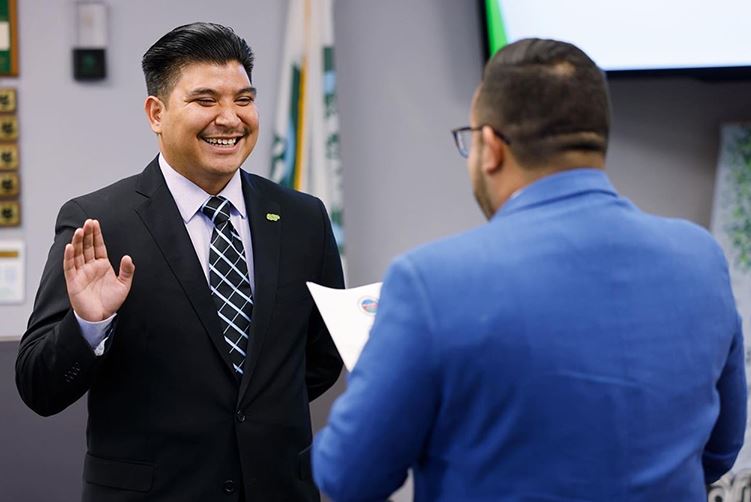 Eliazar Posada swearing in