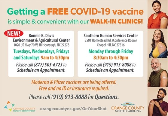 Free vaccine shots